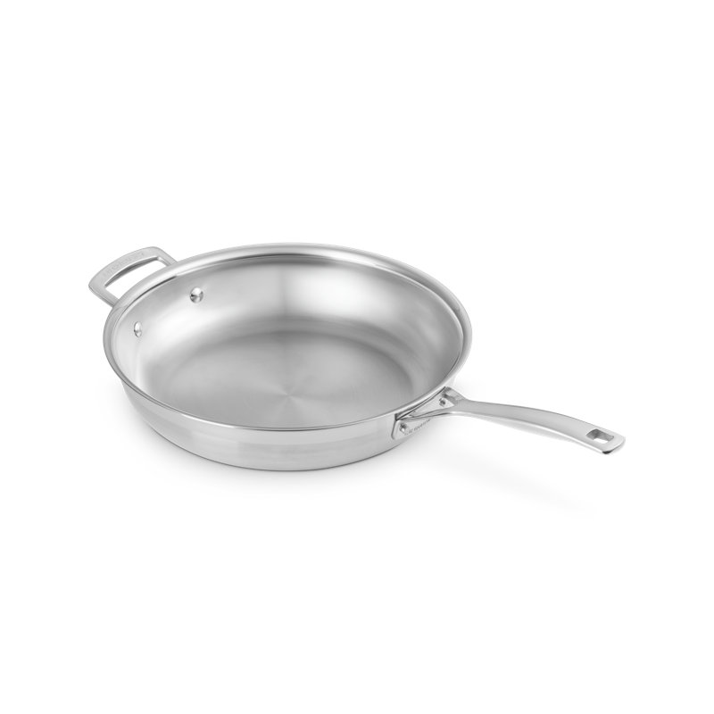 Le Creuset Classic Stainless Steel Round Frying Pan, 12 In.