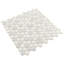 Carreau de mosaïque mural en verre recyclé hexagonal 12 po x 12 po-90069371