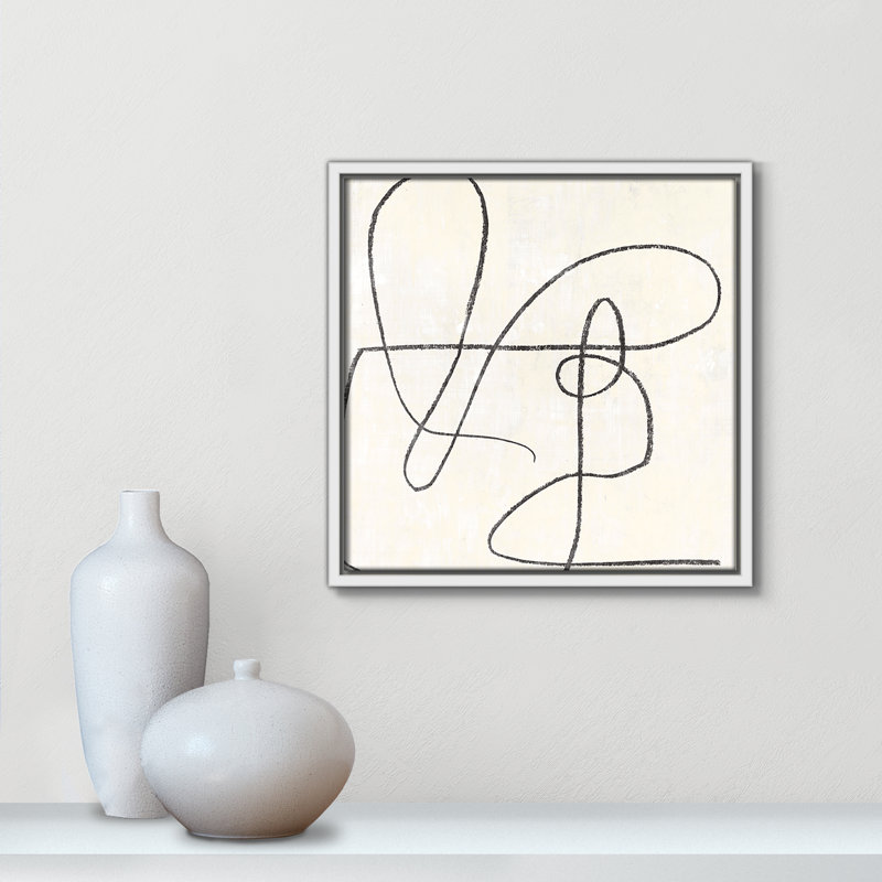 «Samantha Floater Frame», reproduction d'art sur toile, H 13,5 po x l 13,5 po, White