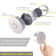 PL05 6 Pack 4000K Mini Puck Light with Wireless Dimmer 12V 2W/pc for Under Cabinet Lighting