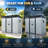8x6 Metal Outdoor Storage Shed With Window And Transparent Plate White