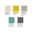 Tapis oriental crème ivoire / bleu sarcelle / jaune Hillsby-33034474