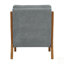 Chaise longue en bois massif avec revêtement Nubby, accoudoirs courbés et mousse à mémoire de forme haute densité pour plus de confort et de style-720062979