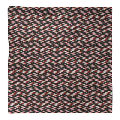 Serviette en coton à chevrons ondulés Stephenie