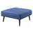 Blue Adjustable Sofa With Ottoman
