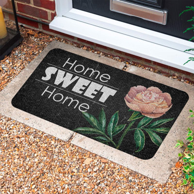 Paillasson durable en PVC antidérapant de 15,7 po x 27,6 po | Matériau 100% PVC résistant aux intempéries | Idéal pour une utilisation intérieure et extérieure, facile à nettoyer, design élégant pour les entrées de maison et les patios