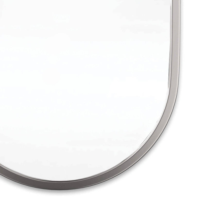Canal Stainless Steel Wall Mirror, Faux Antique Brass