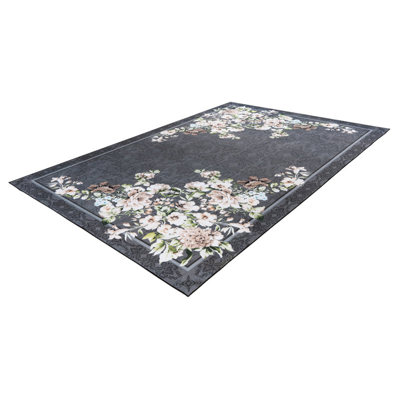 Tampa Floral Machine Printed Area Rug, Rectangular 200 x 290cm