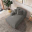 Chaise longue surdimensionnée en velours côtelé gris clair avec accoudoirs et coussins Milbrey-1447035766-1463754480-1438286499