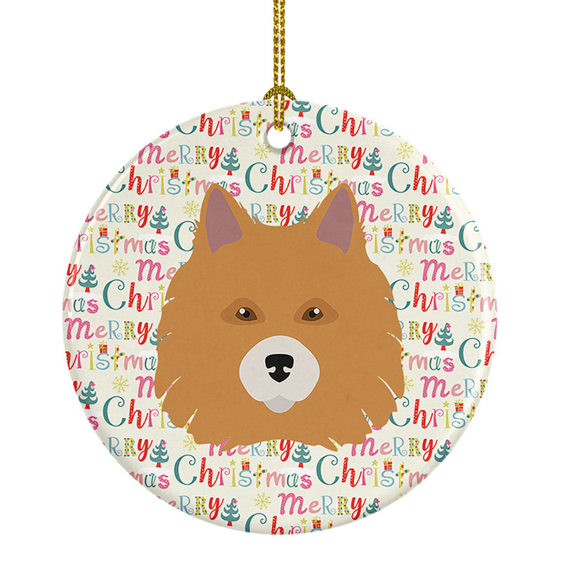 Ornement suspendu Elo Dog Merry Christmas