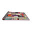 Tapis rouge/brun/bleu zone contemporaine-465277691