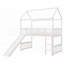 Lit mezzanine simple avec glissade et amp; Fabrication durable (aucun sommier requis)-1231024670