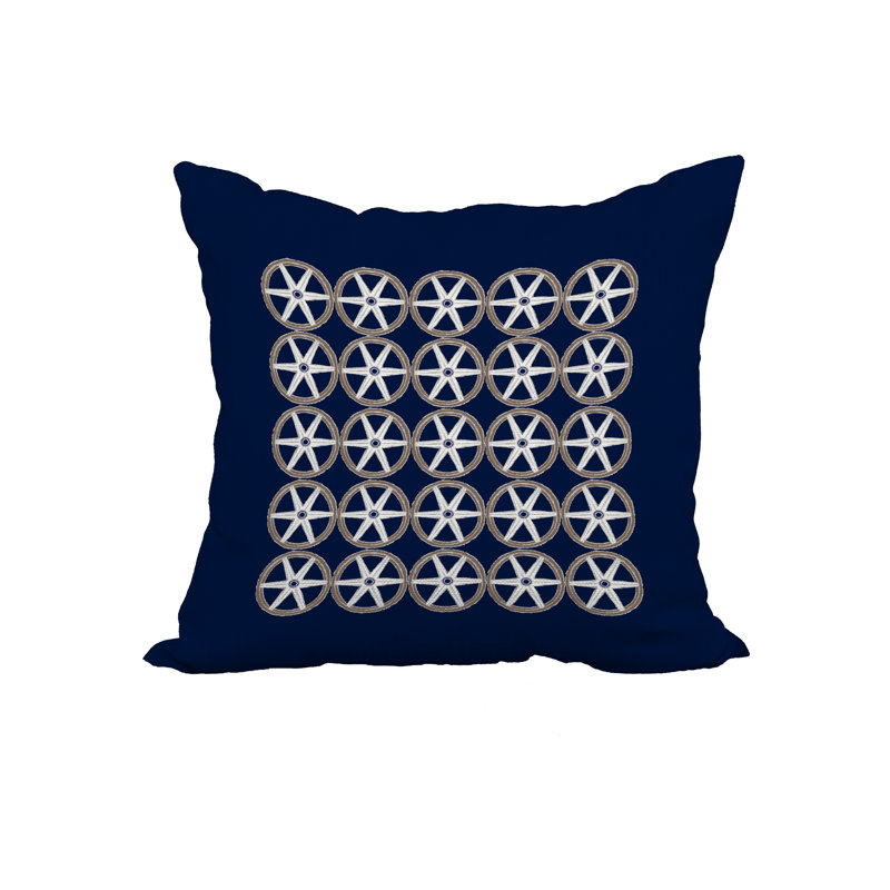 Housse de coussin et insert Nautical Geo, 18 po x 18 po, Bleu marine