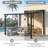 10 x 12 ft Lean-to Wall Mounted Hardtop Gazebo with Sloped Metal Roof & Powder-Coated Metal Frame for Patio & Deck-125523400