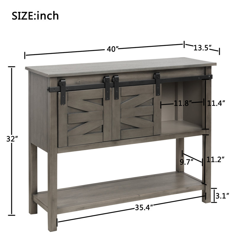 40'' Solid Wood Console Table
