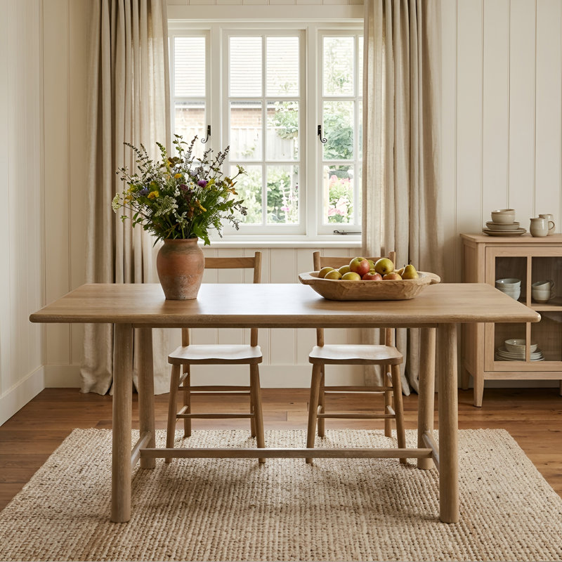 Solid Wood Dining Table, Natural