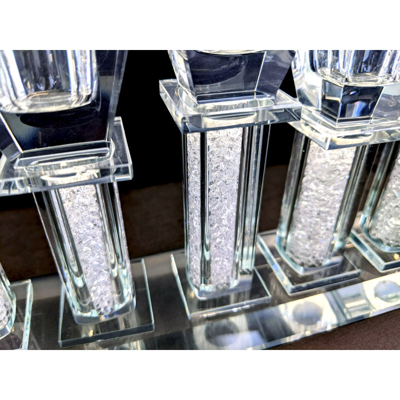 Menora en cristal élégant