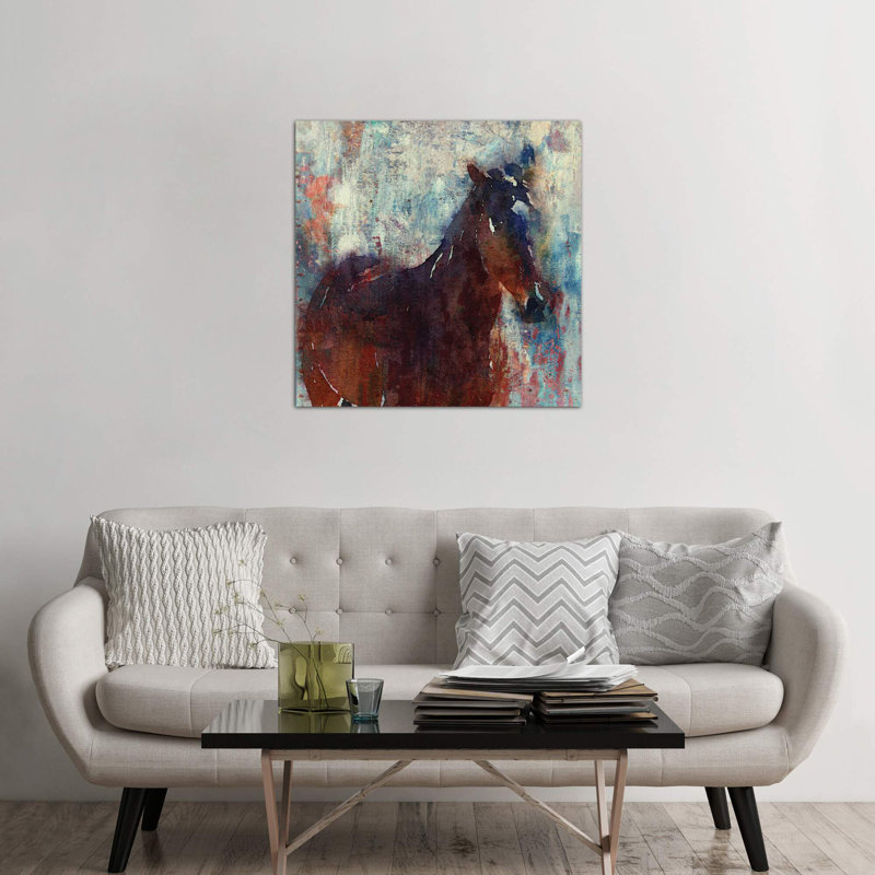 Wild Brown Horse by Irena Orlov - Wrapped Canvas Print, 66.04 cm H x 66.04 cm W x 1.91 cm D