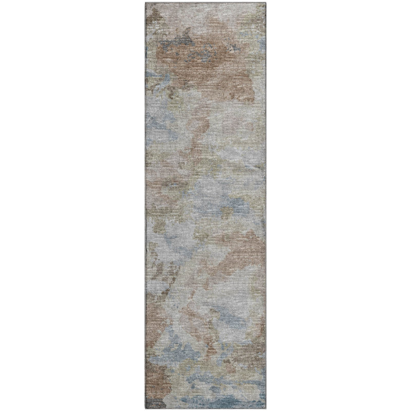 Premium Machine Washable Hintzen AMF67 Moody Rug, Runner 2'3" x 7'6"