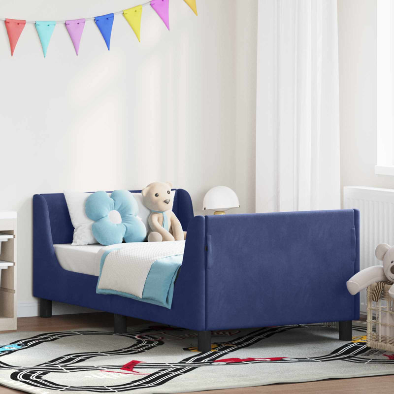 Bed Frame, Police Blue/Black, European Toddler (80 x 160cm)