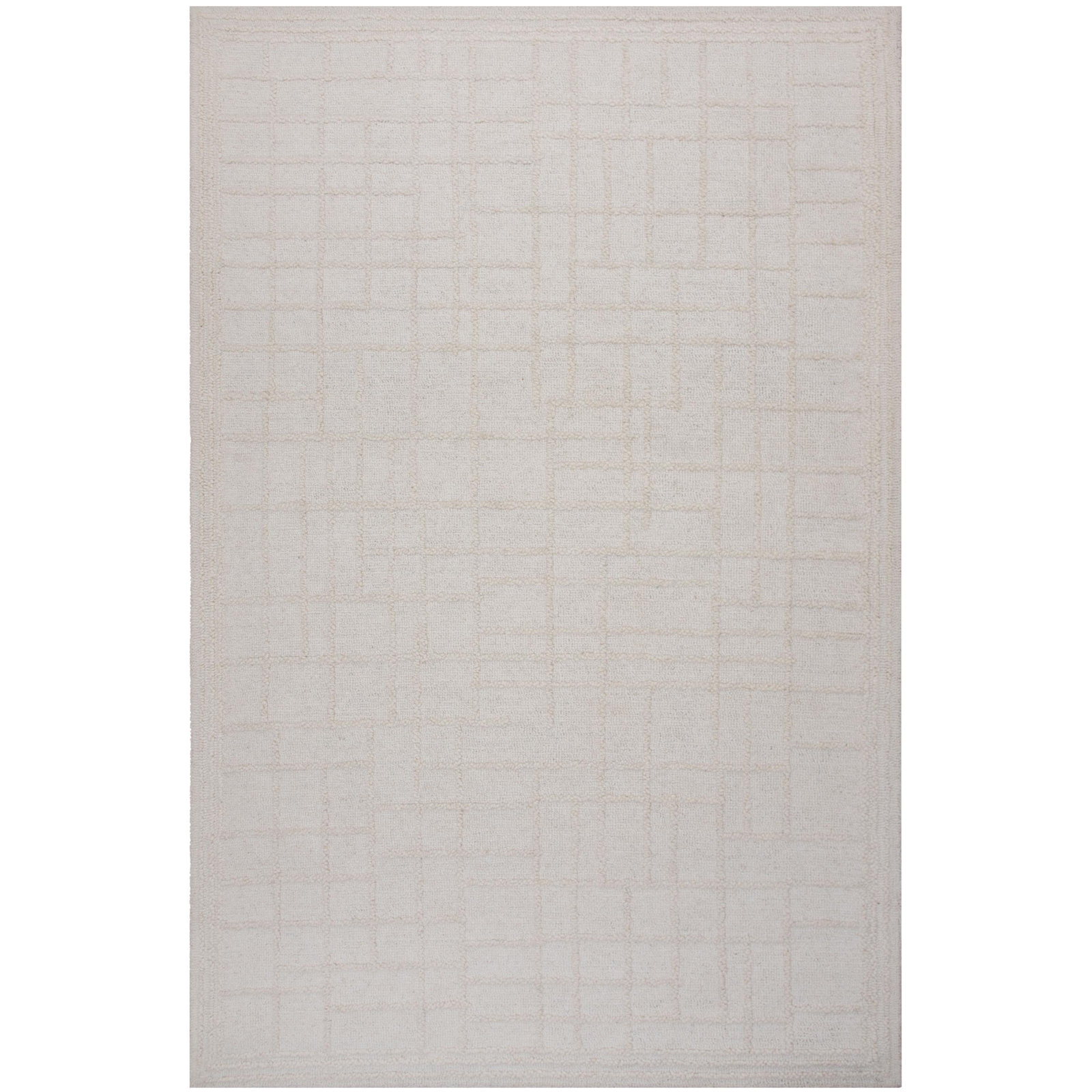 Jekiah Hand-Tufted Geometric Wool Rug, Rectangle 8'9" x 11'9"