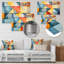 Mid-Century Pastel Color Cubes III - Art mural géométrique en métal MT137614-938872505