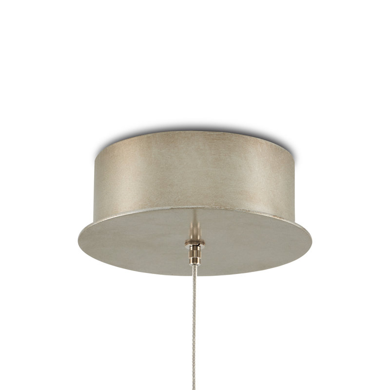 Textured White Ceramic Mini Pendant Light with LED Bulb
