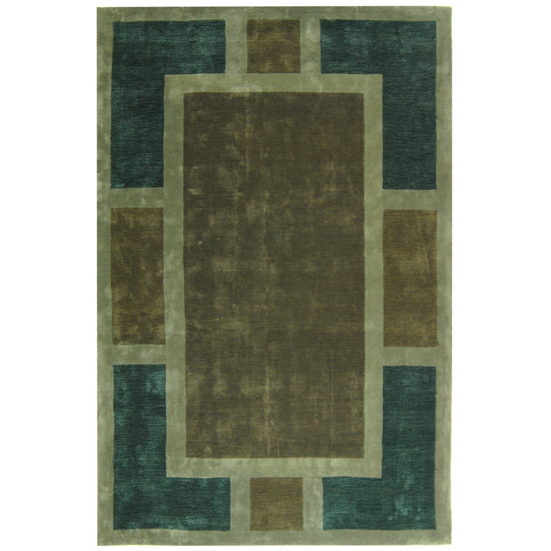 Tapis en laine touffeté à la main Charbonneau Drive, Rectangle 6 pi x 9 pi