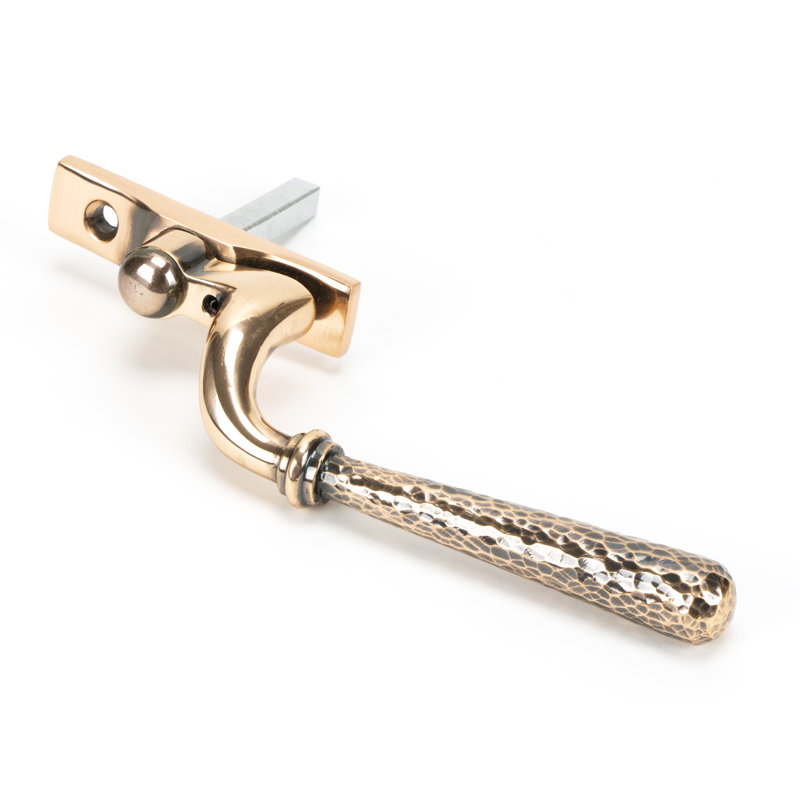 Hammered Newbury Espag Door Accessory, Polished Bronze