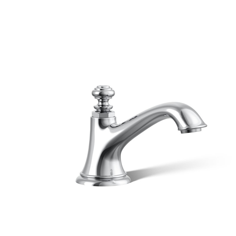 Artifacts Bathroom Sink Spout with Bell Design, Polished Chrome