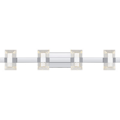 Mollineda Integrated LED Polished Chrome Bath Light With CCT Switch