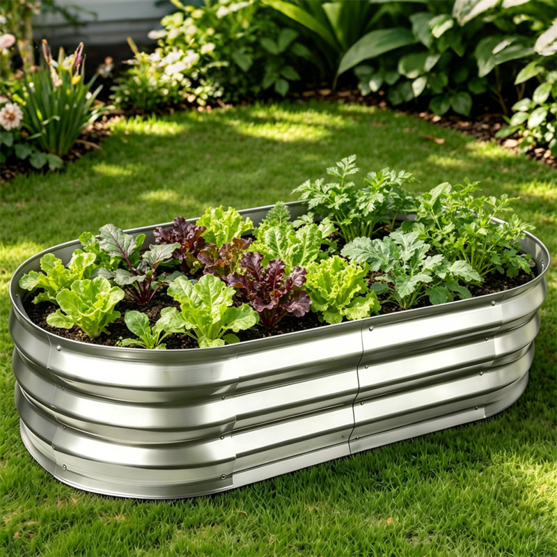2PC Galvanized Raised Garden Bed
