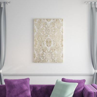 " Baroque Tapestry In Gold I " by Vision Studio Painting Print