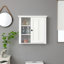 Armoire de salle de bain moderne blanche l 20,9 po Samir
