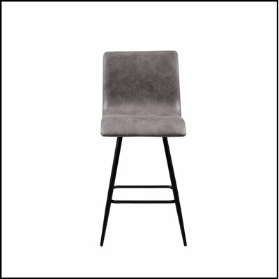 Tabouret de comptoir pivotant en similicuir avec hauteur réglable et fabrication durable pour les cuisines et les bars modernes