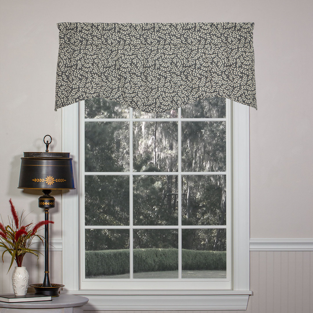 Bouvier Black Traditional Cotton Leaf Winston Valance Thomasville At Home