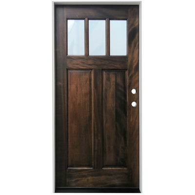 Stained Mahogany Prehung Front Entry Door