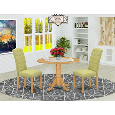 Mckeown 2 - Person Solid Wood Solid Wood Top Pedestal Dining Set