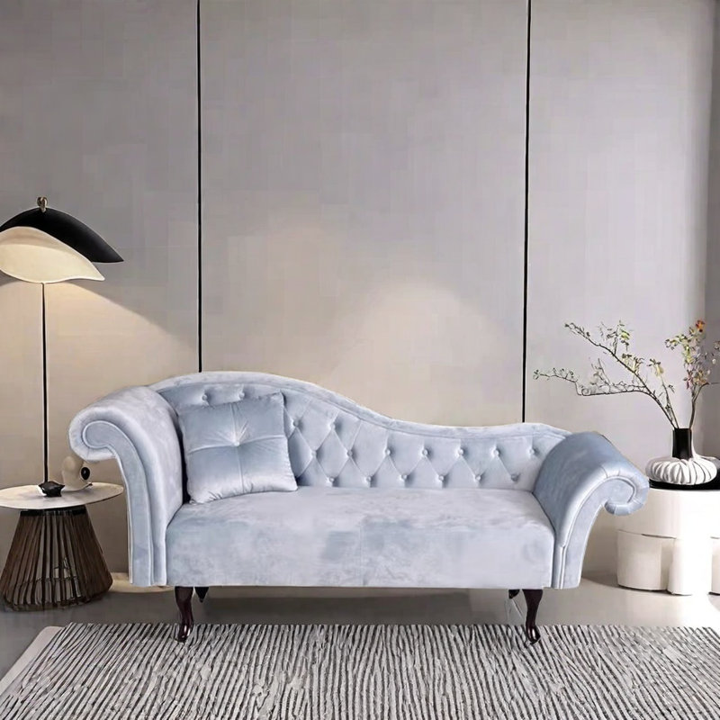 Elegant Chaise Longue with Durable Soft Fabric