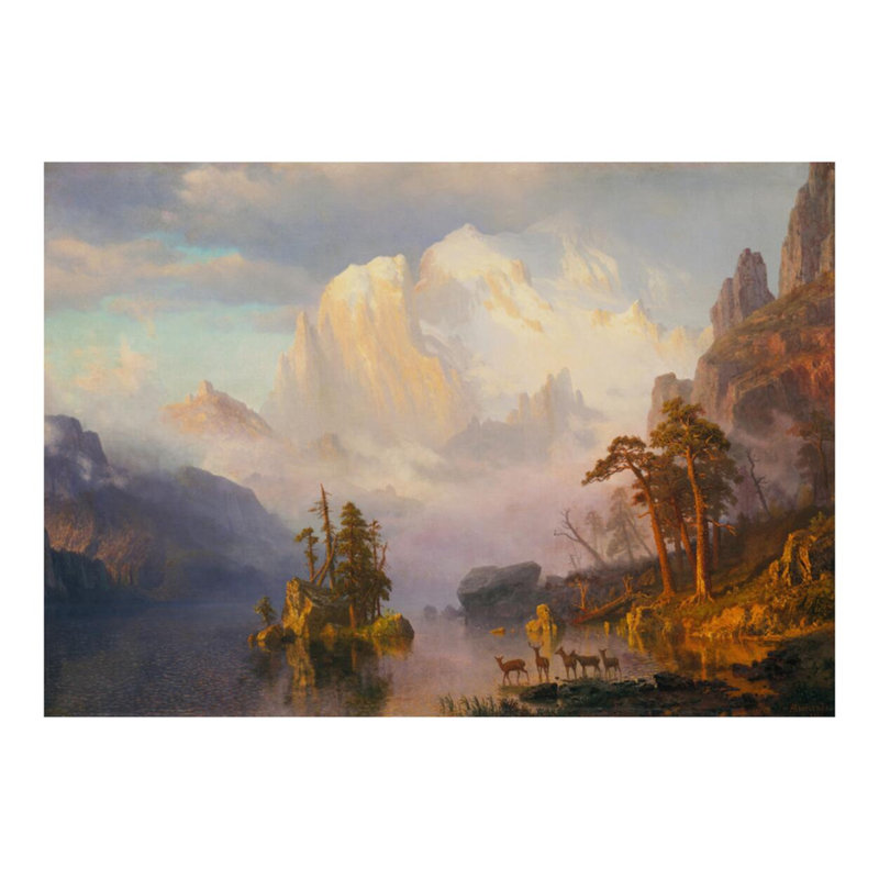 «Rocky Mountains» par Albert Bierstadt - Estampe numérique, H 16 po x l 20 po