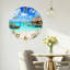 "Tropical Beach", horloge murale en verre-663175008