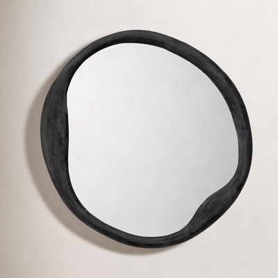 Organic Aluminum, Manufactured Wood Irregular Mirror