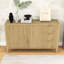 Buffet avec 3 tiroirs, tablettes et crochets-2072779771