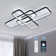  90Cm 3-Light Dimmable LED Flush Ceiling Light With Remote