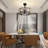 Industrial 7-Blade Ceiling Fan with Light – Reversible ABS Blades for Year-Round Comfort
