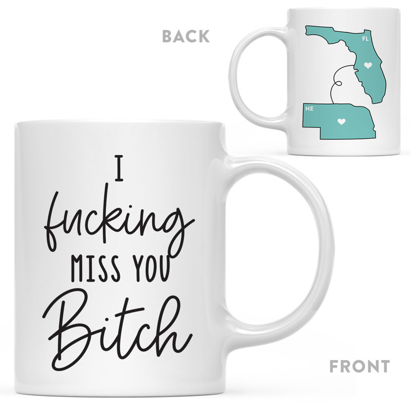 Ceramic Coffee Mug, Florida And Nebraska