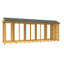 4ft x 18ft Apex Summer House (Full Height Window)