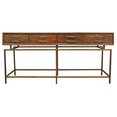 Breitberg 72'' Solid Wood Top Console Table