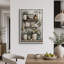 «Farmhouse Daisy Bath Shelf Arrangement», images de salle de bain, impression sur toile encadrée-132063733-132063737