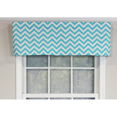 Cantonnière en coton à chevrons l 50 po Codell